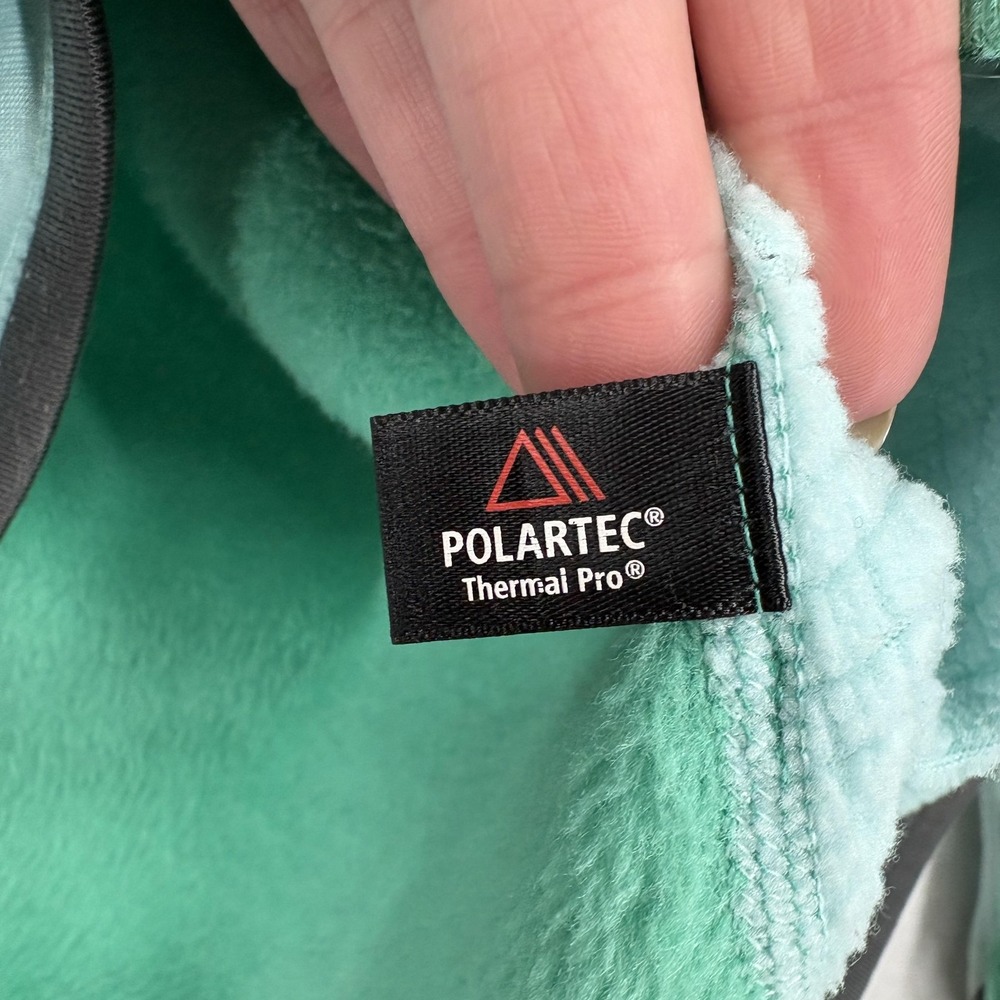 Patagonia R2 Fleece Jacket Womens Small Green Polartec Thermal Pro Full Zip - Picture 7 of 16